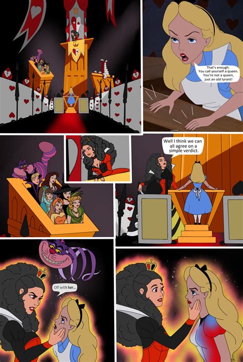 alice 1 comic page version 2 by serisabibi on deviantart comic page disney art queen alice