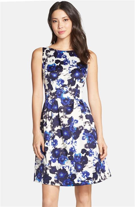 Vince Camuto Floral Print Fit And Flare Dress Nordstrom