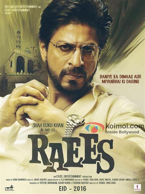 just in shah rukh khan s first look poster in and as raees koimoi