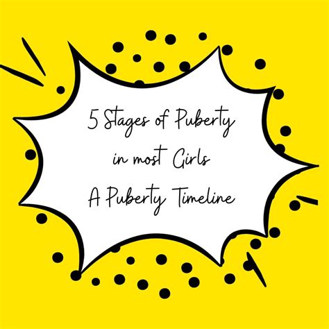 5 Stages Of Puberty In Most Girls — A Puberty Timeline Amazing Me