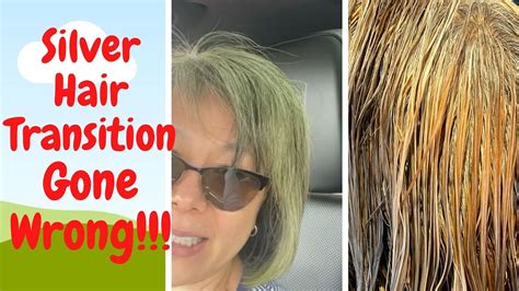 😳hair Disaster Grey Hair Transition Gone Wrong Youtube