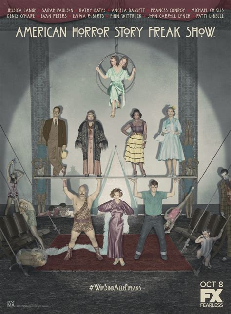 american horror story freak show poster and teasers film