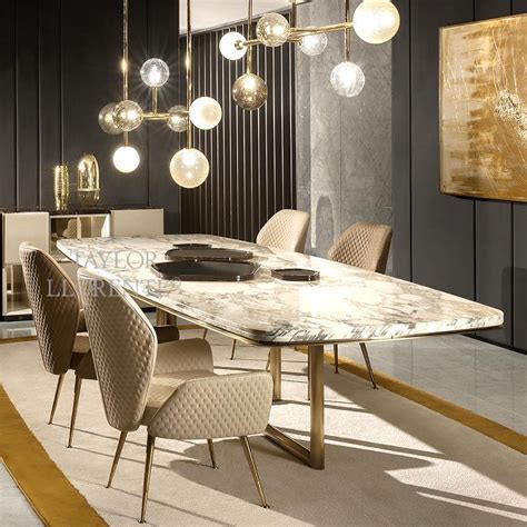 An absense of mdf, veneer, laminate present in our items. MARBLE DINING TABLE - High End Designer Tables | TAYLOR ...