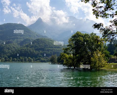 Lake Gramolazzo In The Comune Of Minucciano High Garfagnana In The