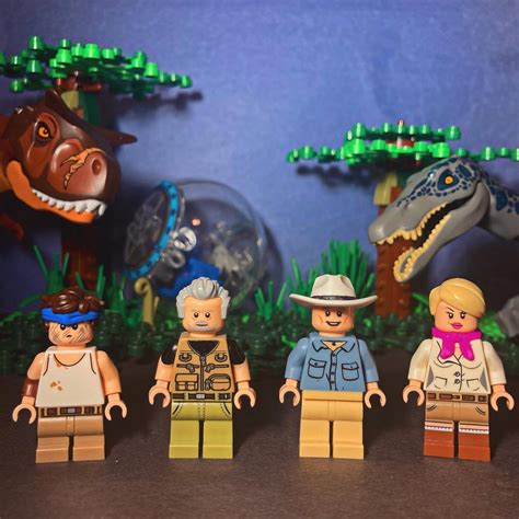 Custom Lego Camp Cretaceous Figures Jungle Ben Hap Mitch And Tiff