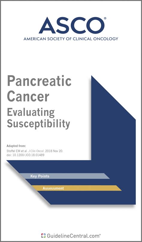 Pancreatic Cancer Evaluating Susceptibility Guidelines Pocket Guide