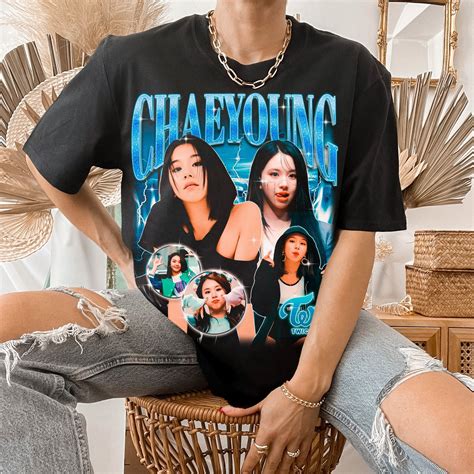Twice Chaeyoung Retro Bootleg Kpop T Shirt Teeholly