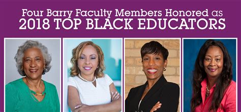 barry university news four barry faculty members honored as 2018 top black educators