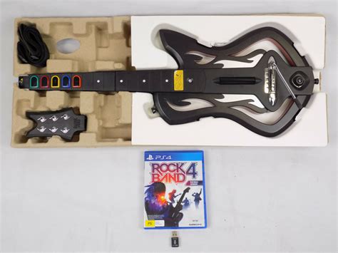 Playstation 4 Ps4 Rock Band 4 Guitar Hero Controller Dongle Game