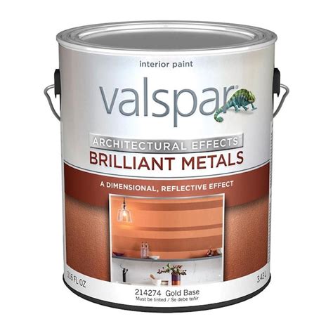 Valspar Signature Satin Brilliant Metals Gold Base Metallic Tintable