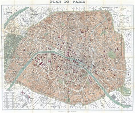 Large Detailed Old Map Of Paris City Vidiani Maps Of All