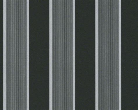 Wide Stripes Wallpaper In Grey And Black Design By Bd Wall Stripes