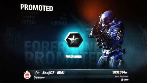 Halo Reach Akajicz Forerunner Rank Youtube