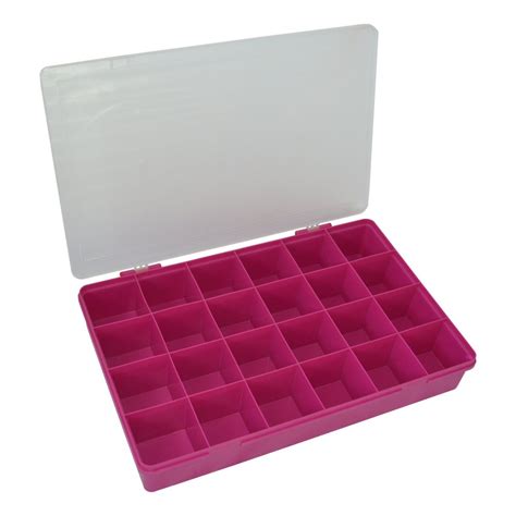 Buy Large Plastic Organiser Box With 24 Compartments Bauble Box
