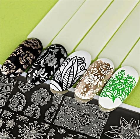 Swanky Stamping Flower Nail Stamping Plates 012 Nashlynails
