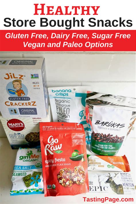 Healthy Snack Recipes And Products Gluten Free Dairy Free — Tasting