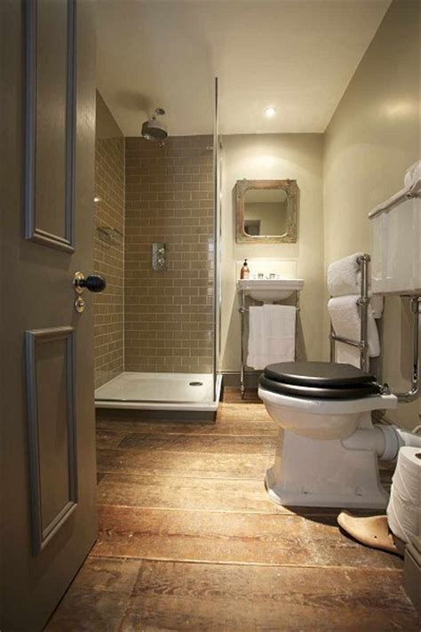 Dark wood bathroom dark bathrooms white bathroom modern bathroom small bathroom bathroom ideas bath ideas bathroom vanities it has been lightly sanded down, then stained and sealed with a beautiful driftwood gray finish. Corner Shower Ideas - Transitional - bathroom - The ...