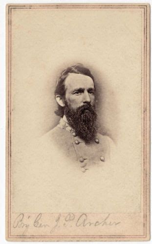 Cdv Confederate General James Jay Archer Of Maryland Gettysburg