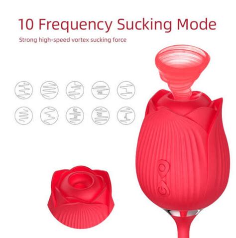 Thrusting Rose Vibrators With Dildo Sex Toys Tools For Women Sohimi Double Heads Ebay