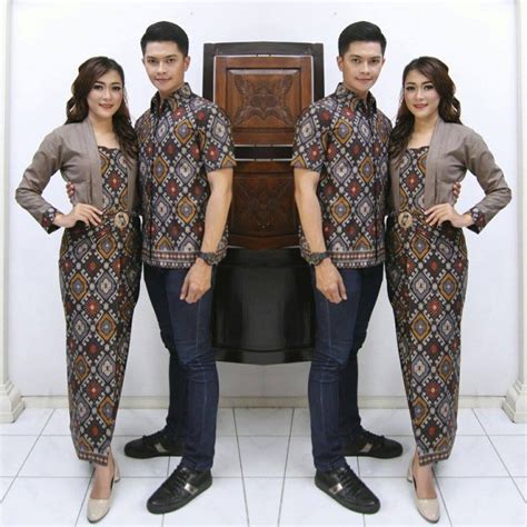 Jual setelan kebaya batik couple HIJAU baju batik pasangan ...