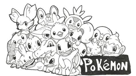 Famous Ideas 43 Pokemon Coloring Pages Starters