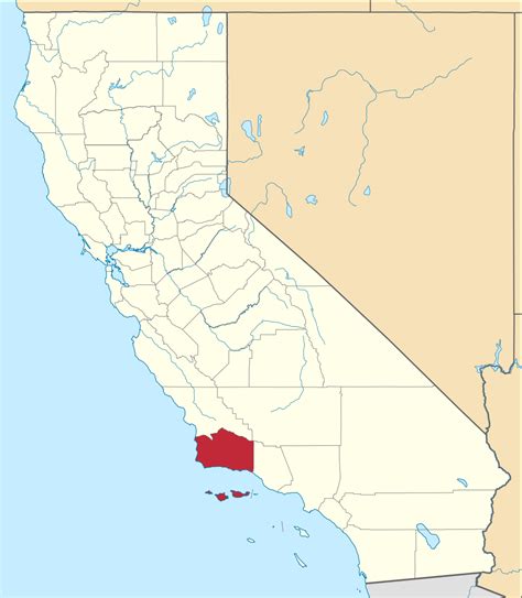 Filecalifornia County Map Santa Barbara County Highlightedsvg