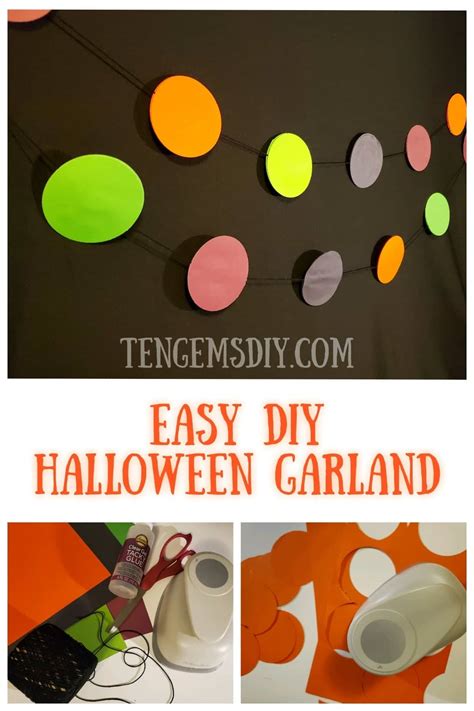How To Make Easy Diy Halloween Garland