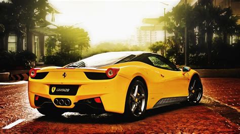 Cool Yellow Ferrari Wallpaper 1920x1080 16595