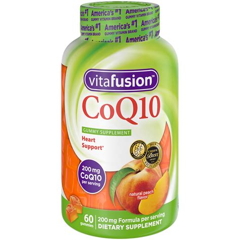 Vitafusion Coq10 Coenzyme Q10 Gummy Vitamins 200 Mg 60 Count