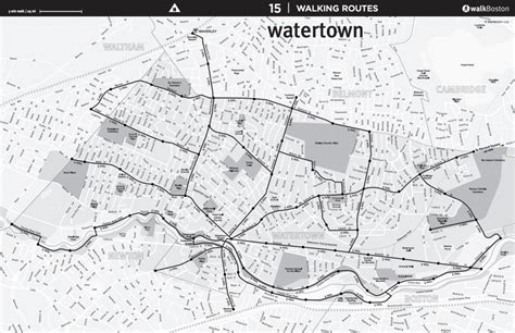 Watertown Walking Map Walkboston Is Now Walkmassachusetts