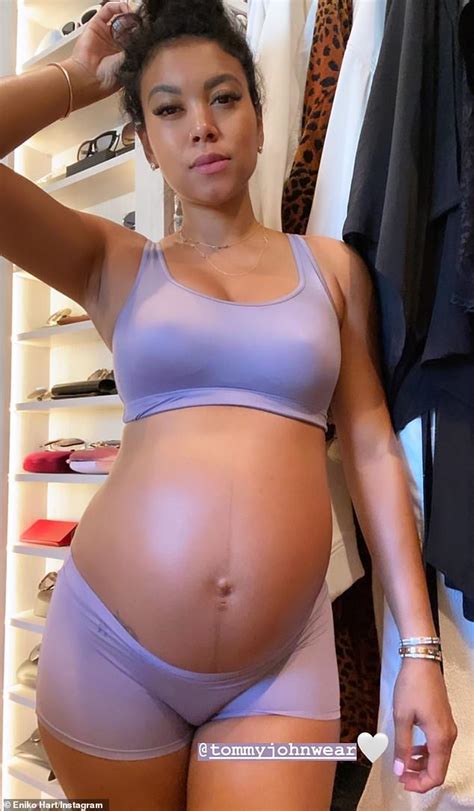 Kevin Hart S Wife Eniko Hart Shows Off Baby Bump In Underwear Daily