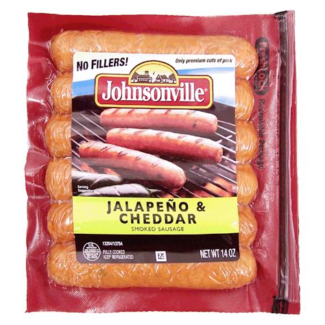 Johnsonville Jalapeno And Cheddar Smoked Sausage 6 Links 14oz