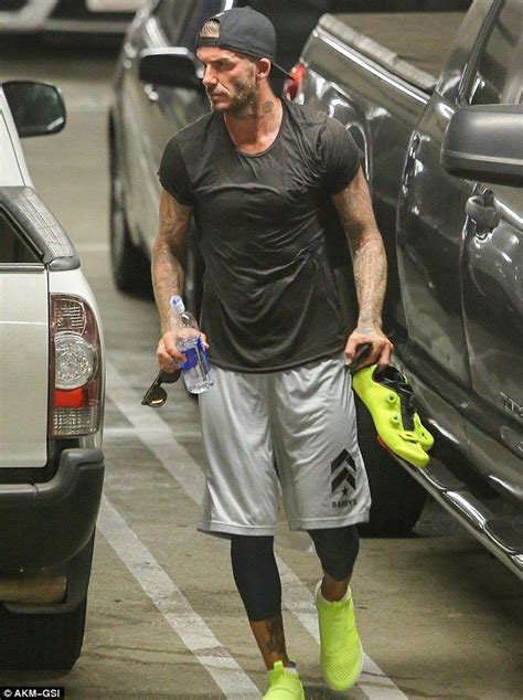 David Beckham Shows Bulging Biceps While Working Out In West Hollywood