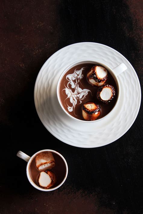 Creamy Dreamy Hot Chocolate Made With 70 Dark Chocolate Shot In A