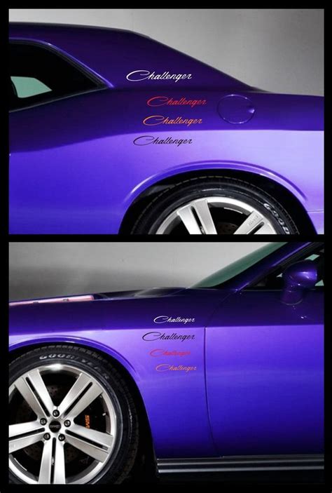 dodge challenger decals and emblems