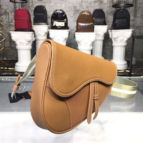 27.75 inches to 30 inches (70.5. Christian Dior Saddle Waist Belt Bag 28cm Grained Calfskin ...