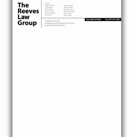 Law Firm Letterhead Templates