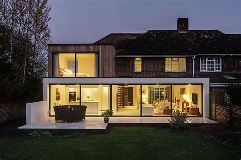 Old House With Modern Extension By Adam Knibb Architects Designrulz