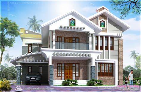 3080 Square Feet Luxury Villa Exterior Home Kerala Plans