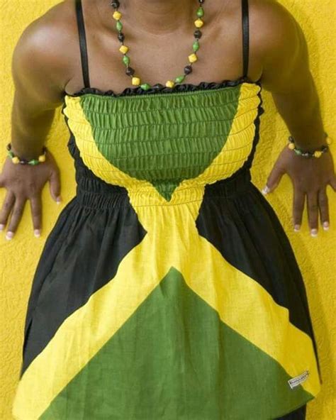 great for jamaican flag day in august dependence celebration very cute dress jamaican