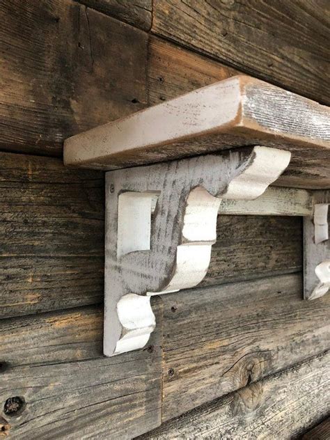 Rustic Corbel Shelf Set Of 2 Handmade Reclaimed Wood Country