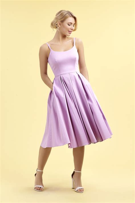 The Pretty Dress Company Priscilla Sateen Midi Dress