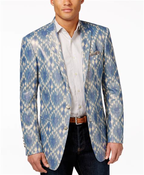 Tallia Men's Viggio Slim-Fit Geo-Print Sport Coat | Mens sport coat, Sport coat, Blazers sport coats