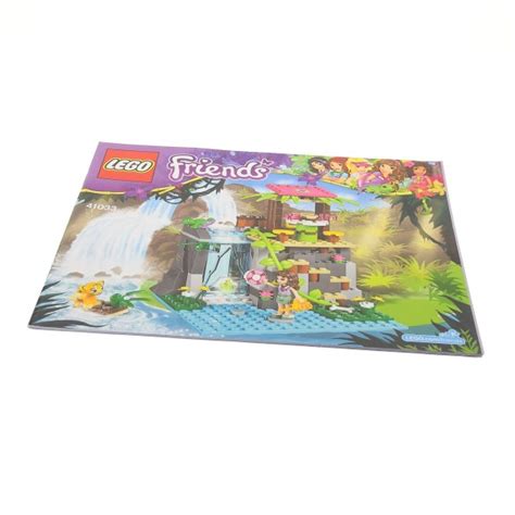 1x Lego Bauanleitung Friends Einsatz Am Dschungel Wasserfall 41033