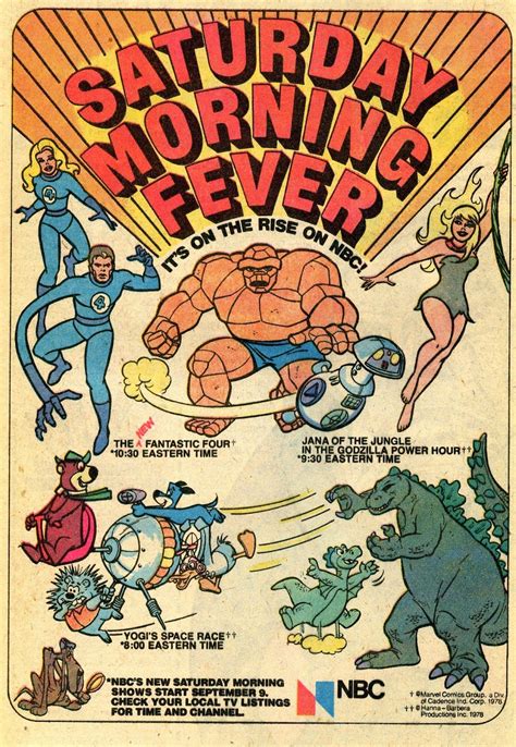 Saturday Morning Cartoon Ad NBC S Saturday Morning Fever Lineup Of