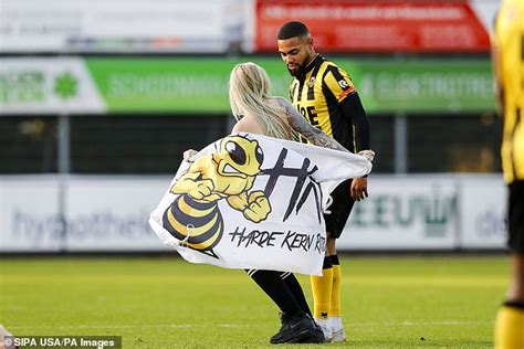 Porn Star Runs Naked Across Football Pitch In Netherlands After