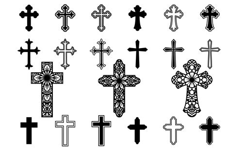 Cross SVG, Crosses Clipart, Christian Svg Files (235338) | SVGs