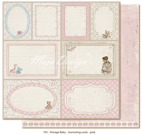 Maja Design Vintage Baby Collection 12x12 Double Sided Cardstock