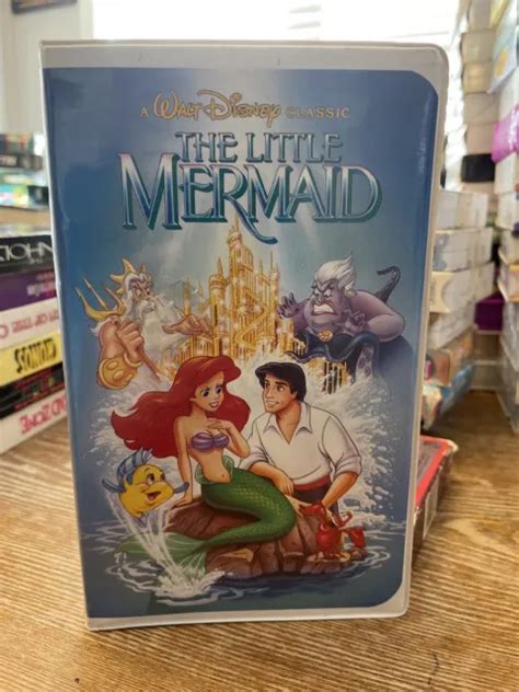 Disney Classic The Little Mermaid Vhs Banned Cover Black Diamond Rare