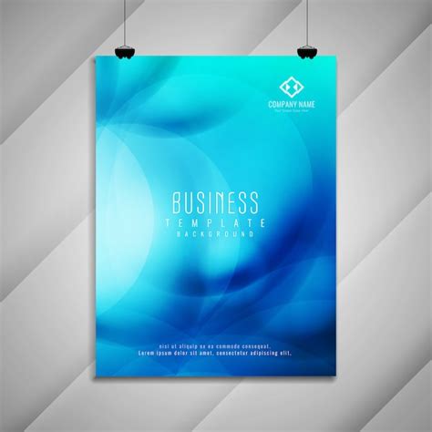 Premium Vector Abstract Stylish Blue Business Brochure Template Design